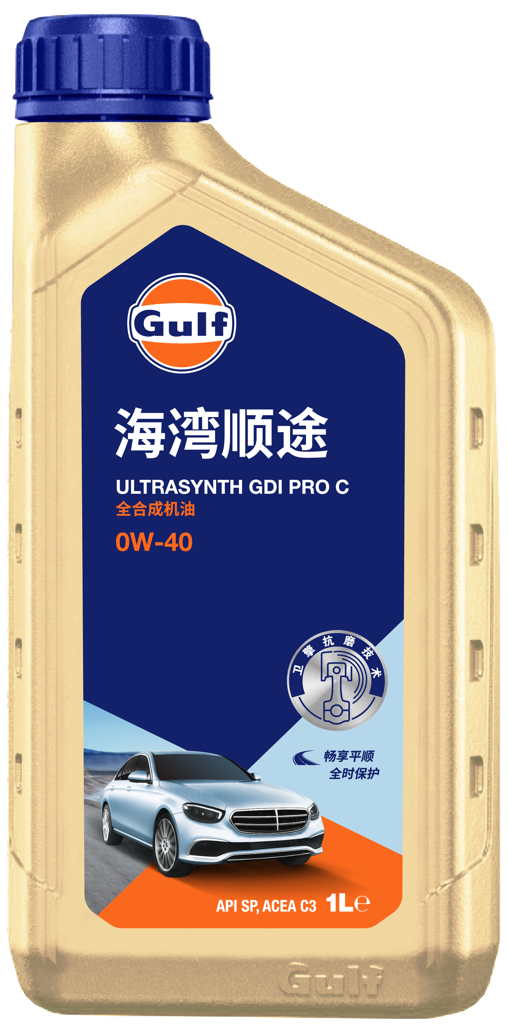 海湾顺途全合成机油 0W-40 4L